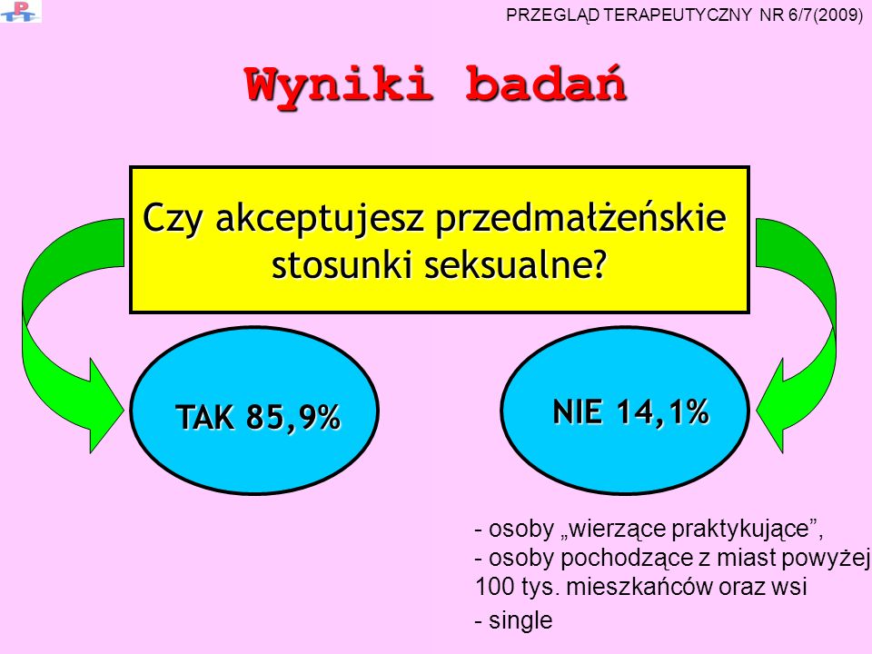 PRZEDMAŁŻEŃSKA AKTYWNOŚĆ SEKSUALNA w opinii młodych dorosłych ppt